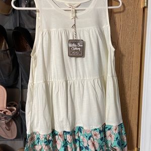 Matilda Jane women tank XS Cream and Floral